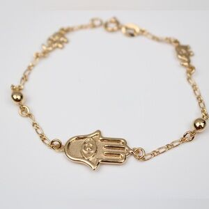 Women’s gold plated bracelet 7.5”